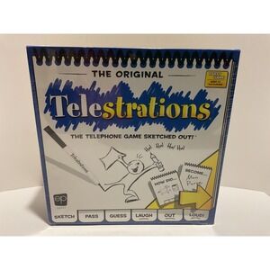 The Original Telestrations Party Game Ages 12+ 4+Players Sketch Pass Guess Laugh